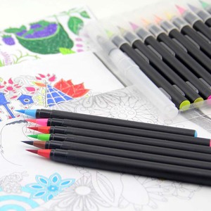 Watercolour Brush Pens <strong>Set</strong> 20 Vibrant <strong>Colours</strong> + 1 Refillable Water Color Brush Marker - Product Image 1