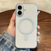 Étui en silicone pour iPhone avec aimant Smice de marque de luxe