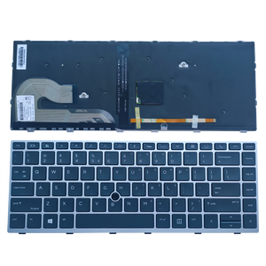 Hoa kỳ Backlit máy tính xách tay bàn phím cho HP EliteBook 840 G5 840 G6 846 G5 745 G5 ZBook 14u G5 L09813-B31 bàn phím với khung bạc - Product Image 1