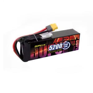 <span class=keywords><strong>Batterie</strong></span> Lipo DUPU 3S 4S 6S 3.7V 11.1V 14.8V 22.2V 5200mAh 35C 60C avec étui souple pour un alimentation durable de votre drone FPV - Product Image 1