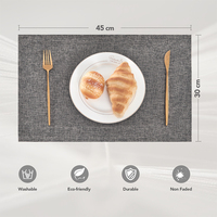 Napperons de table de luxe en lin pour la table à manger
