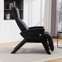Fauteuil inclinable moderne à gravité zéro, vente en gros, en cuir synthétique, avec fonction massage et structure métallique