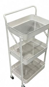 Modern Stainless Steel Foldable Cart Foldable Kitchen Gadgets 3 Layers Sample Available Easy Bulk Order Premium Folding Cart - Product Image 4