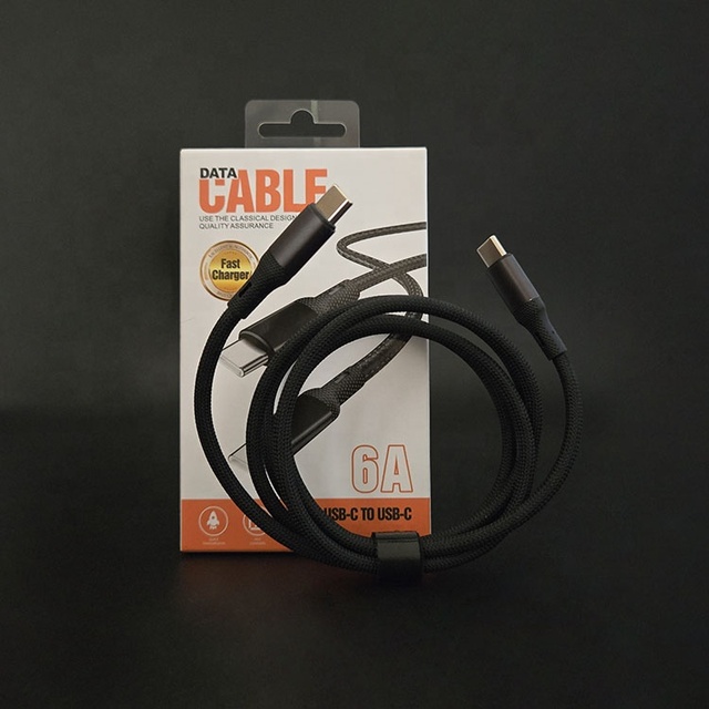 Small Portable Convenience Universal Durable Braided Exterior Type C to Type C Charging Cables