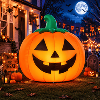 Lumières LED géantes imperméables, tissu Oxford à coutures renforcées, citrouille gonflable pour décoration d'Halloween, affichage extérieur