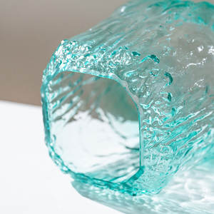 Jarrón <span class=keywords><strong>de</strong></span> Flores <span class=keywords><strong>de</strong></span> Vidrio <span class=keywords><strong>de</strong></span> Superficie Rugosa <span class=keywords><strong>de</strong></span> Estilo <span class=keywords><strong>Mexicano</strong></span> Conciso para Arreglos Florales en el Hogar, Hotel o Bar - Product Image 2