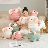 Peluche réaliste en forme de mouton, jouet en peluche moelleux, cadeau idéal pour les enfants, personnalisation et vente en gros disponibles