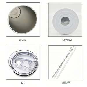 Bouteille isotherme en acier inoxydable à sublimation, modèle plat, 20 oz, avec couvercle, pour la vente en gros - Product Image 3