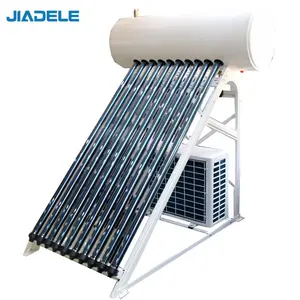 JIADELE 300L国内空气能太阳能热水器真空管太阳能集热器不锈钢热泵