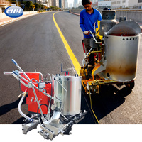 Machine de marquage routier manuelle Malaisie, facile à utiliser pour le traçage de lignes de parking