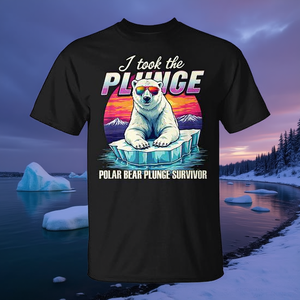 Camiseta Polar Bear Plunge Survivor, Ropa Divertida para Aventuras Invernales - Product Image 3