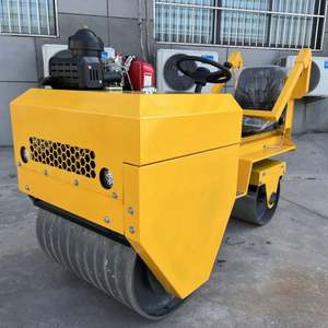 In Stock 1Ton Compactor <b>Road</b> <b>Roller</b> with Double Drum Fast Delivery <b>Used</b> for Construction Industries Engine Pump Core Components - Product Image 6