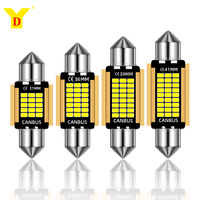 Fourniture d'usine Auto Intérieur LED Éclairage C5W Festoon Ampoule 15SMD 2016 Voiture Lecture Dôme Toit Lampe en 31mm 36mm 39mm 41mm Tailles