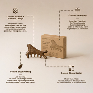 Peine para el Cabello de Madera de Sándalo Ecológico con Diseño de Dientes Profundos en Forma de V para un Cuidado del Cuero Cabelludo Confortable y una Rutina de Belleza Diaria - Product Image 2