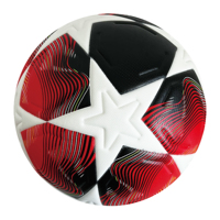 Ballon de football professionnel taille 5 en PVC, classique, laminé, pour l'entraînement
