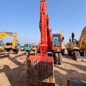 Excavatrice sur pneus d'occasion DOOSAN DX150 d'origine Corée, 15 tonnes, moteur d'origine, faible nombre d'heures de fonctionnement, petite pelle hydraulique pour exploitation agricole - Product Image 3