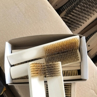 Brosse de polissage industrielle OEM personnalisable avec poils et fil d'acier, diamètre 9 pouces, manche en bois, pour perceuse à main (échantillon)