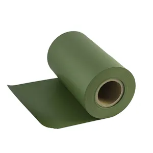 Folha de plástico rígida de pvc verde/filme para folhas e gramado de árvore de natal artificial