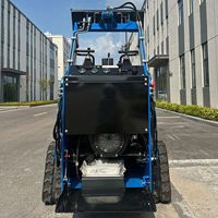 Loader Skid Steer Kompak Serbaguna, Terjangkau, Beroda Rantai, Bak Kecil, Bertenaga Gas, Bersertifikasi CE EPA, Tahan Lama, Handal, untuk Pertanian dan Lanskap