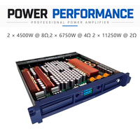 Amplificateur de puissance numérique professionnel 4500W, 2 canaux, classe D, amplificateur audio pour enceintes Line Array et concerts
