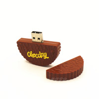 Clé USB en forme de biscuit attrayante écologique 8 Go Bâtons USB en silicone personnalisés Clé USB à faible coût