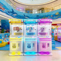 Machine à griffes à monnayeur, jeu d'arcade avec plateau de prix rotatif, éclairage LED et affichage de plusieurs cadeaux pour centre commercial