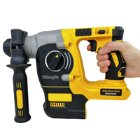 Marteau perforateur électrique portable 20V, durable, rechargeable, poignée antidérapante, perforation efficace, jaune, marteau perforateur électrique DW