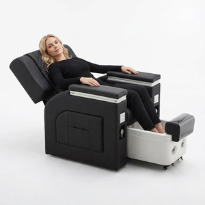 Fauteuil de pédicure et de massage des pieds haut de gamme avec massage du dos complet et spa pour les pieds, électrique - Product Image 1