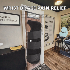 Attelle de nuit pour le syndrome du canal carpien, manchon de compression réglable en néoprène avec fermeture à boucle pour soulager la douleur - Product Image 2