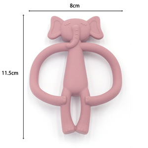 <span class=keywords><strong>Mordedor</strong></span> de silicona con diseño de animales para bebé, conejito de baile de Kola, herramienta calmante para dientes de recién nacido, juguete masticable para bebé sin BPA de grado alimenticio - Product Image 4