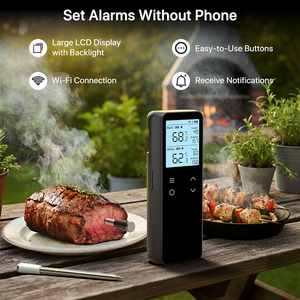 Thermomètre à viande sans fil WiFi à double <span class=keywords><strong>sonde</strong></span> avec application intelligente pour barbecue - Product Image 2