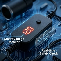 Adaptateur USB-C mâle vers prise allume-cigare 12V 4A, câble d'alimentation 18W pour caméra embarquée, éclairage LED de voiture et GPS (1 pièce)