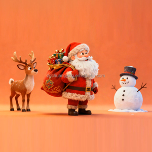 Personnaliser Festival Event Thème de Noël Animatronics Personnage du Père Noël Renne et Bonhomme de neige - Product Image 3
