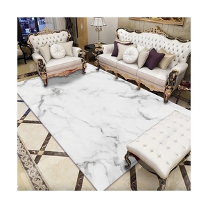 Alfombra nórdica con estampado 3d para sala de estar, tapete esponjoso de terciopelo, Cachemira, blanco, para el hogar - Product Image 6