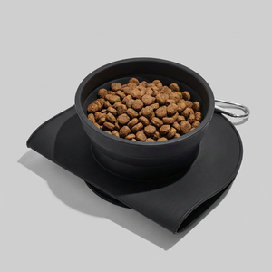 Mangkuk Perjalanan Hewan Peliharaan Silikon Lipat Model Love Style, Food Grade, Portabel, Tahan Air untuk Anjing Kucing, Logo Custom, Grosir MOQ 1000 - Product Image 2