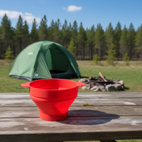 Seau à popcorn en silicone personnalisé, réutilisable, pliable, pour micro-ondes, fabricant de popcorn portable, bol en silicone avec couvercle