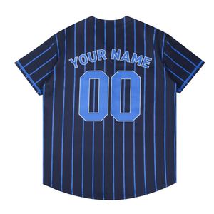 T-shirt de baseball personnalisé de haute qualité à manches courtes et boutons pour hommes, uniforme d'équipe en gros - Product Image 4