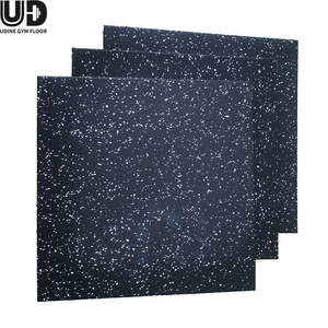 Suelo de Goma Resistente, Tapete de Gimnasio de Alta Compresión, Sin Indentaciones, Antideslizante, para Levantamiento de Pesas - Product Image 4