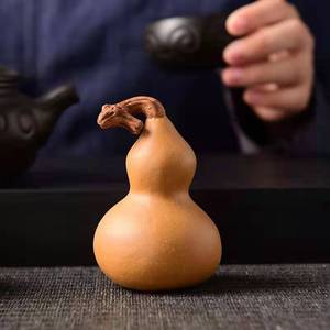 Figurine de théière en argile violette en forme de gourde, de forme irrégulière, pour le thé de l'après-midi - Product Image 4