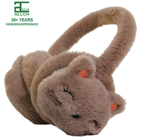 Оптовые детские зимние наушники Allch: большие размеры, флис с шерстью и тканевыми вставками, складные, теплые, из Чжэцзяна - Product Image 3