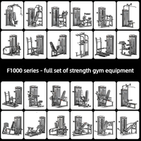 YUNQIAO YQ-F1000 Equipo de Gimnasio Mecánico Manual de Acero de Grado Comercial, Ajustable, para Press de Pecho Sentado, Abdominales y Levantamiento de Hombros