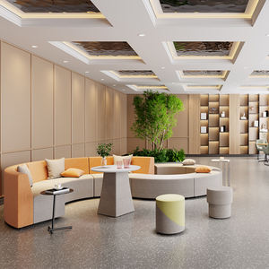 كرسي انتظار مستدير كلاسيكي للعملاء كرسي تأثير لغرف الانتظار في الفنادق كرسي بذراعين أثاث مقاعد - Product Image 1