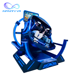 Nhà Máy Giá VR vui chơi giải trí trung tâm 360 độ di chuyển 2 người Đen VR chơi game ghế thực tế ảo xoay đi xe mô phỏng - Product Image 4
