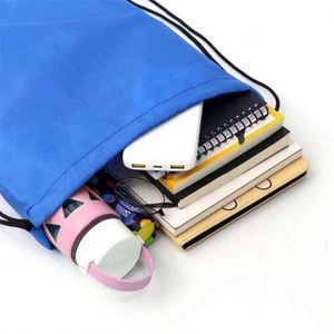 Customized 30cm Polyester Nylon Drawstring Backpack Low MOQ Reusable <b>Draw</b> <b>String</b> <b>Bags</b> Cheap - Product Image 5