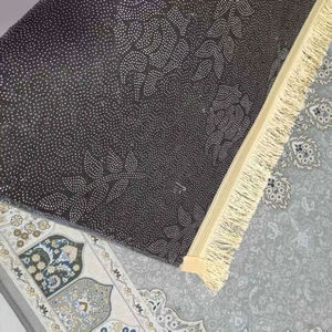 Alfombra de oración suave con flecos, alfombra de oración bordada de lujo para regalo - Product Image 4