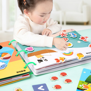 2 + ans Toddler Montessori Busy Book Animal Traffic Number Vegetable Learning Best Educational Quiet Book - Product Image 5
