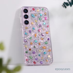 Nouvelle tendance pour Samsung pour les étuis de téléphone Galaxy S24, étui en TPU transparent avec strass de luxe pour Samsung S23 Plus S22plus - Product Image 4