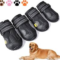 Chaussures pour chien, chaussures imperméables pour animaux de compagnie, chaussures réfléchissantes imperméables, bottes pour chien d'automne et d'hiver