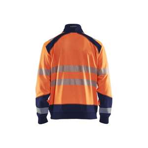 BLAKLADER-Sudadera Hi-Vis 355825285389M con cremallera completa Naranja/Azul marino-EAN 7330509623589 ROPA DE TRABAJO DE LA HI-VIS - Product Image 2
