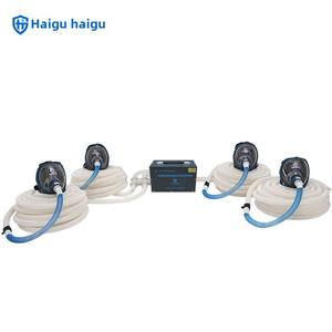 HG-DHZK12AH3.0A Herbruikbaar Volledig Gezicht Intelligent Elektrisch Luchtmasker 1-4 Persoons Capaciteit Lange Buismasker Met Kleurenscherm - Product Image 4